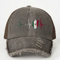 Unisex Cute Artistic Electrocardiogram Curved Eaves Baseball Cap sku image 5