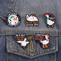 Cartoon Style Cute Streetwear Animal Letter Alloy Stamping Stoving Varnish Plating Women's Cartoon Pinback Badge Brooches Collar Pin main image 3