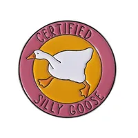 Cartoon Style Cute Streetwear Animal Letter Alloy Stamping Stoving Varnish Plating Women's Cartoon Pinback Badge Brooches Collar Pin sku image 12