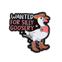 Cartoon Style Cute Streetwear Animal Letter Alloy Stamping Stoving Varnish Plating Women's Cartoon Pinback Badge Brooches Collar Pin sku image 17