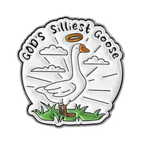 Cartoon Style Cute Streetwear Animal Letter Alloy Stamping Stoving Varnish Plating Women's Cartoon Pinback Badge Brooches Collar Pin sku image 30