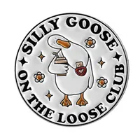 Cartoon Style Cute Streetwear Animal Letter Alloy Stamping Stoving Varnish Plating Women's Cartoon Pinback Badge Brooches Collar Pin sku image 4