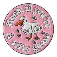 Cartoon Style Cute Streetwear Animal Letter Alloy Stamping Stoving Varnish Plating Women's Cartoon Pinback Badge Brooches Collar Pin sku image 6