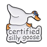 Cartoon Style Cute Streetwear Animal Letter Alloy Stamping Stoving Varnish Plating Women's Cartoon Pinback Badge Brooches Collar Pin sku image 32