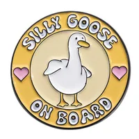Cartoon Style Cute Streetwear Animal Letter Alloy Stamping Stoving Varnish Plating Women's Cartoon Pinback Badge Brooches Collar Pin sku image 33