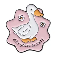 Cartoon Style Cute Streetwear Animal Letter Alloy Stamping Stoving Varnish Plating Women's Cartoon Pinback Badge Brooches Collar Pin sku image 34