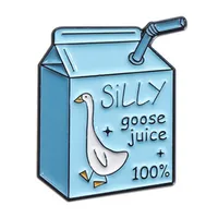Cartoon Style Cute Streetwear Animal Letter Alloy Stamping Stoving Varnish Plating Women's Cartoon Pinback Badge Brooches Collar Pin sku image 35