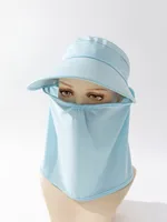 Women's Casual Commute Solid Color Wide Eaves Sun Hat main image 7