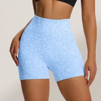 Fitness Lady Sexy Leopard Nylon Spandex Active Bottoms Straight Pants main image 3