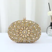 Hot-selling Evening Bag Sunflower Diamond-encrusted Party Clutch Bag Fashionable Personalized All-match Bag Women's Shell Bag sku image 3