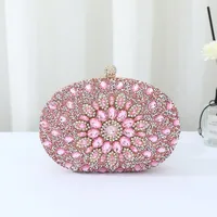Hot-selling Evening Bag Sunflower Diamond-encrusted Party Clutch Bag Fashionable Personalized All-match Bag Women's Shell Bag sku image 7