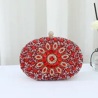Hot-selling Evening Bag Sunflower Diamond-encrusted Party Clutch Bag Fashionable Personalized All-match Bag Women's Shell Bag sku image 4