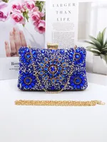 New Shining Sun Drill Box Evening Bag Banquet Bag Gift Bag Evening Bag Chain Bag Evening Bag sku image 2