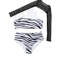 New  Bikini Swimsuit Women's  Leopard Print Swimsuit Three-piece Zebra Print Lingerie main image 5