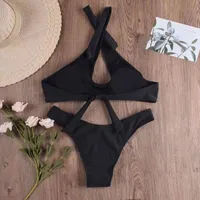 New Swimsuit Ladies  Sexy Cross Bikini Europe And The United States Foreign Trade Swimsuit Wish Swimsuit Europe And The United States main image 4