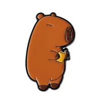 Cartoon Style Cute Streetwear Animal Cat Alloy Stamping Stoving Varnish Plating Unisex Cartoon Pinback Badge Brooches Collar Pin sku image 2