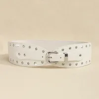 Casual Elegant Sexy Solid Color Pu Buckle Rhinestones Women's Chain Belts main image 8