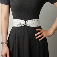 Casual Elegant Sexy Solid Color Pu Buckle Rhinestones Women's Chain Belts main image 3