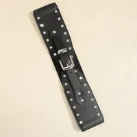 Casual Elegant Sexy Solid Color Pu Buckle Rhinestones Women's Chain Belts main image 5