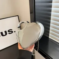 New Acrylic Bag Women's Crossbody Box Bag Stone Bag Banquet Summer High-end Peach Heart Evening Bag main image 2