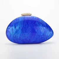 Women's  New Shoulder Crossbody Bag Shaped Shell Acrylic Bag Fashion Wedding Dinner Clutch Bag sku image 5