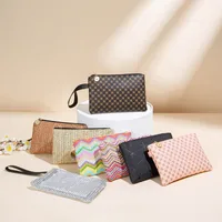 Wholesale Personalized Colorful Water Ripple Printed Clutch Bag New Fashion Simple Presbytern Woven Ladies Wallet main image 1