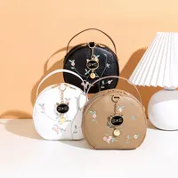 Women's Printed Cat Head Small Round Bag Wholesale  Summer New Personality Shoulder Diagonal Change Small Bag main image 1