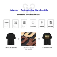 Jie Zhan Men's Wear | American Street Original Printing  New 220G Combed Cotton Tide Brand Loose Crewneck Short Sleeve sku image 9