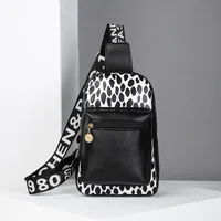 Fashion Trend  Leopard Print Sports Crossbody Chest Bag  Wholesale Bag sku image 1