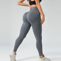 Fitness Lady Sexy Solid Color Nylon Spandex Polyester Active Bottoms Sweatpants sku image 5