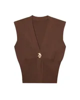 Women's Vest Tank Tops Elegant Solid Color sku image 4