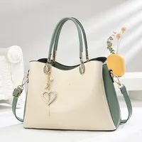Women's Pu Leather Color Block Streetwear Square Zipper Magnetic Buckle Shoulder Bag main image 3