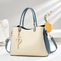 Women's Pu Leather Color Block Streetwear Square Zipper Magnetic Buckle Shoulder Bag main image 4