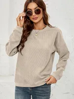 Women's Hoodie Long Sleeve Hoodies & Sweatshirts Casual Stripe sku image 4