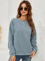 Women's Hoodie Long Sleeve Hoodies & Sweatshirts Casual Stripe sku image 13