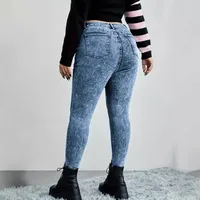 Women's Daily Casual Solid Color Full Length Ripped Jeans main image 4