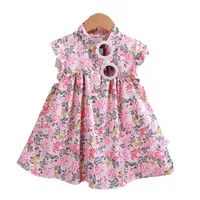 Girl's Floral Dress A- Shaped Western-style Cute Princess Dress Children's Eagles Dress Summer Dress Children's Class A Dress main image 5