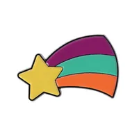 Cartoon Style Cute Streetwear Letter Rainbow Palm Alloy Stamping Stoving Varnish Plating Unisex Cartoon Pinback Badge Brooches Collar Pin sku image 10
