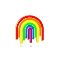 Cartoon Style Cute Streetwear Letter Rainbow Palm Alloy Stamping Stoving Varnish Plating Unisex Cartoon Pinback Badge Brooches Collar Pin sku image 2