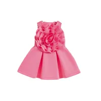 Hot Selling Children's Clothing  Girls Summer Sleeveless Oversized Flower Ruffled Dress Princess Dress Children's Suit main image 7