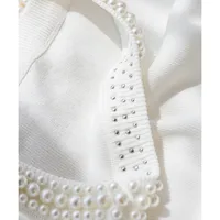 Camisole Women's White Sleeveless Bottoming Shirt Spring And Summer Style Inner Matching Suit Beaded  Style Sweater Top main image 5