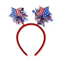 American Independence Day Adult Mesh Skirt Tutu Skirt Sequin Five-pointed Star Three-layer Color-block Pontoon Skirt sku image 2