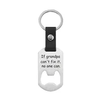 Metallic Leather Keychain   Father's Day Family Commemorative Holiday Gift Engraving Keychain sku image 7