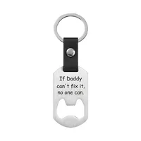 Metallic Leather Keychain   Father's Day Family Commemorative Holiday Gift Engraving Keychain sku image 10