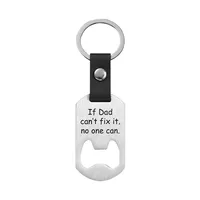 Metallic Leather Keychain   Father's Day Family Commemorative Holiday Gift Engraving Keychain sku image 11