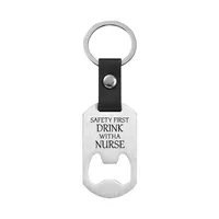 Metallic Leather Keychain   Father's Day Family Commemorative Holiday Gift Engraving Keychain sku image 14