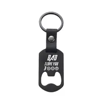 Metallic Leather Keychain   Father's Day Family Commemorative Holiday Gift Engraving Keychain sku image 19