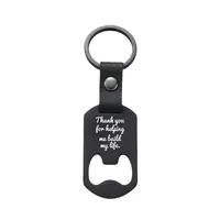 Metallic Leather Keychain   Father's Day Family Commemorative Holiday Gift Engraving Keychain sku image 23