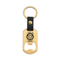 Metallic Leather Keychain   Father's Day Family Commemorative Holiday Gift Engraving Keychain sku image 29