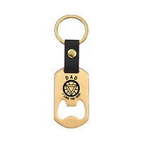 Metallic Leather Keychain   Father's Day Family Commemorative Holiday Gift Engraving Keychain sku image 32
